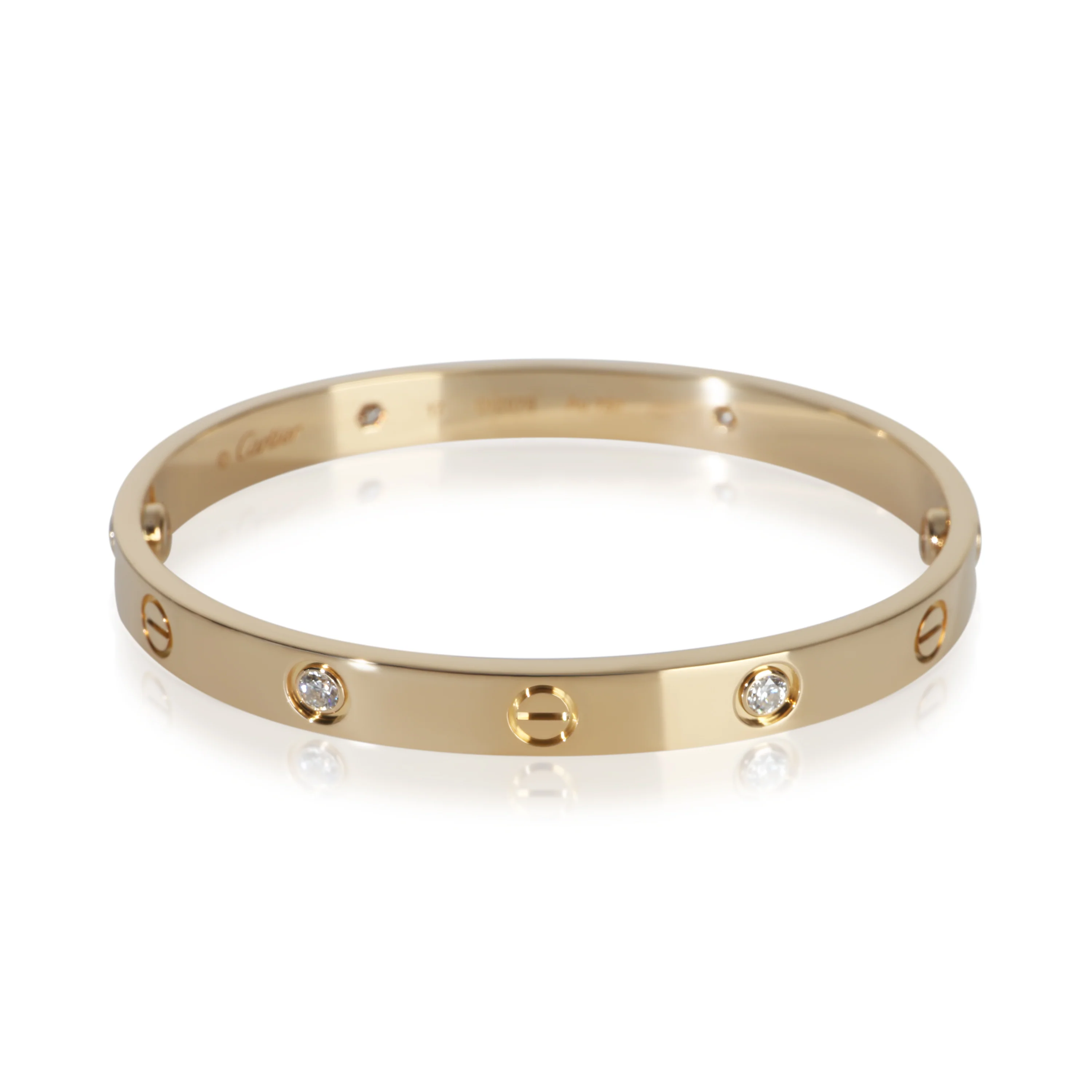 Yellow Gold Diamond Love Bracelet