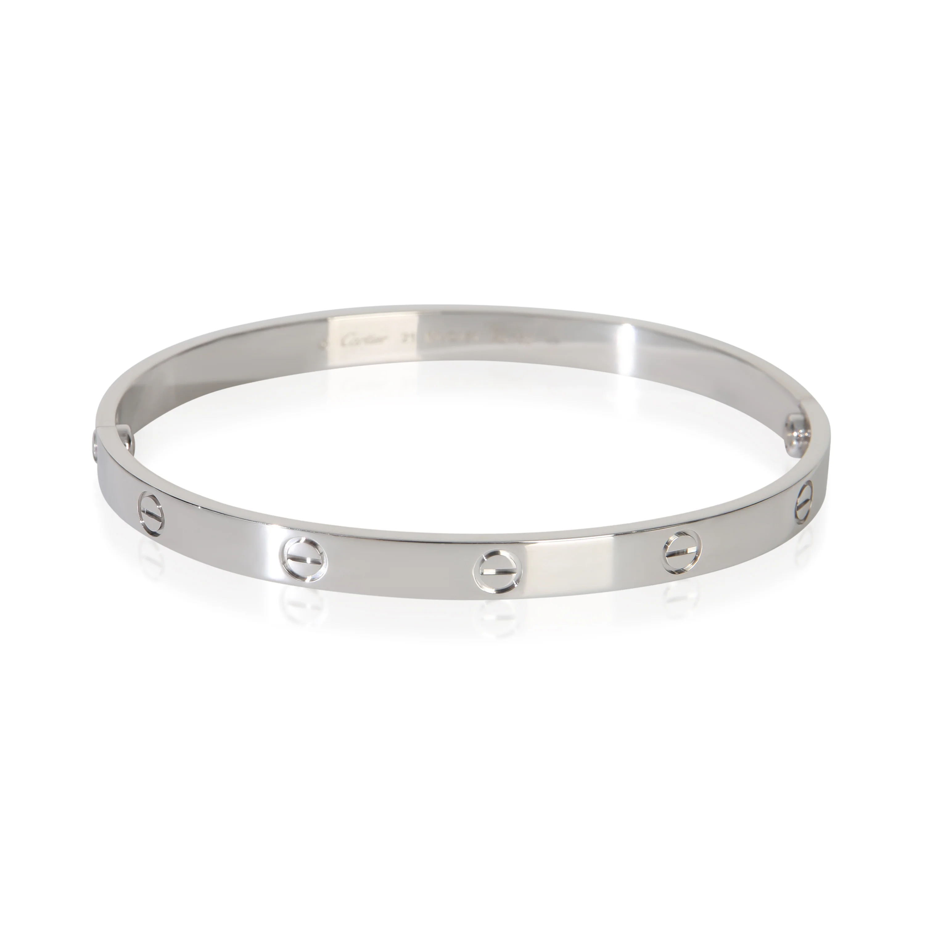 White Gold Love Bracelet
