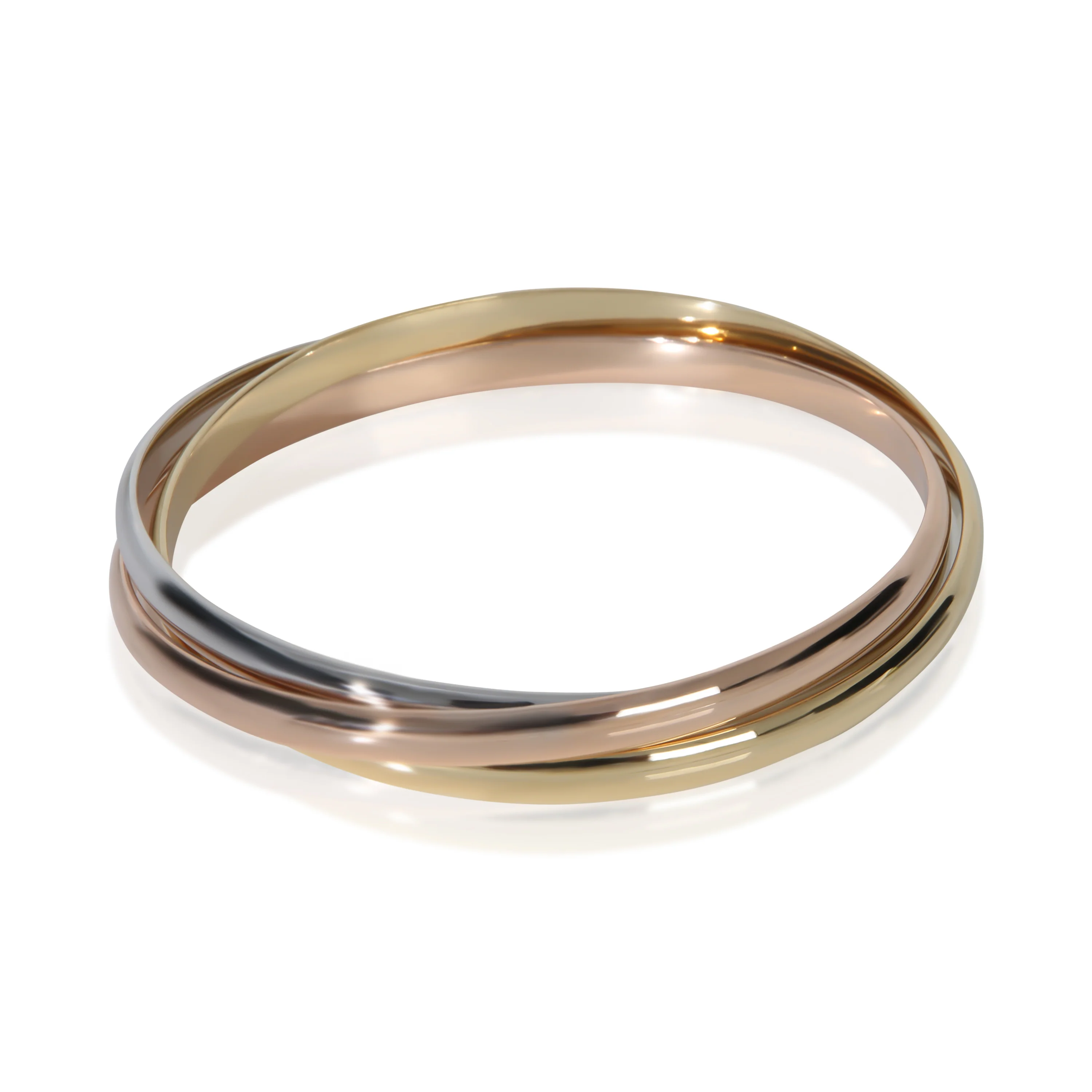 3-Tone Gold  Trinity Bracelet - Image 2