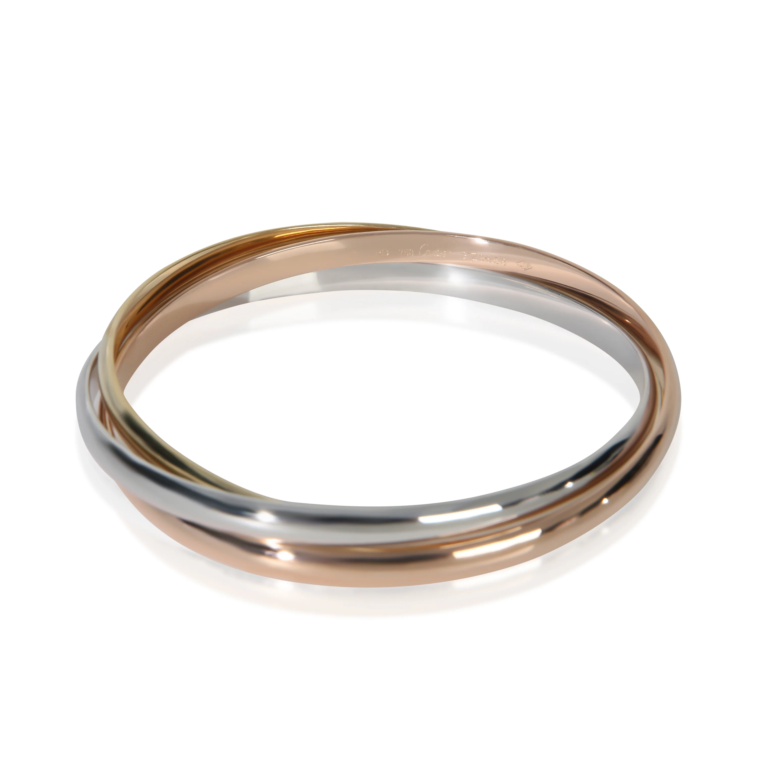 3-Tone Gold  Trinity Bracelet - Image 3