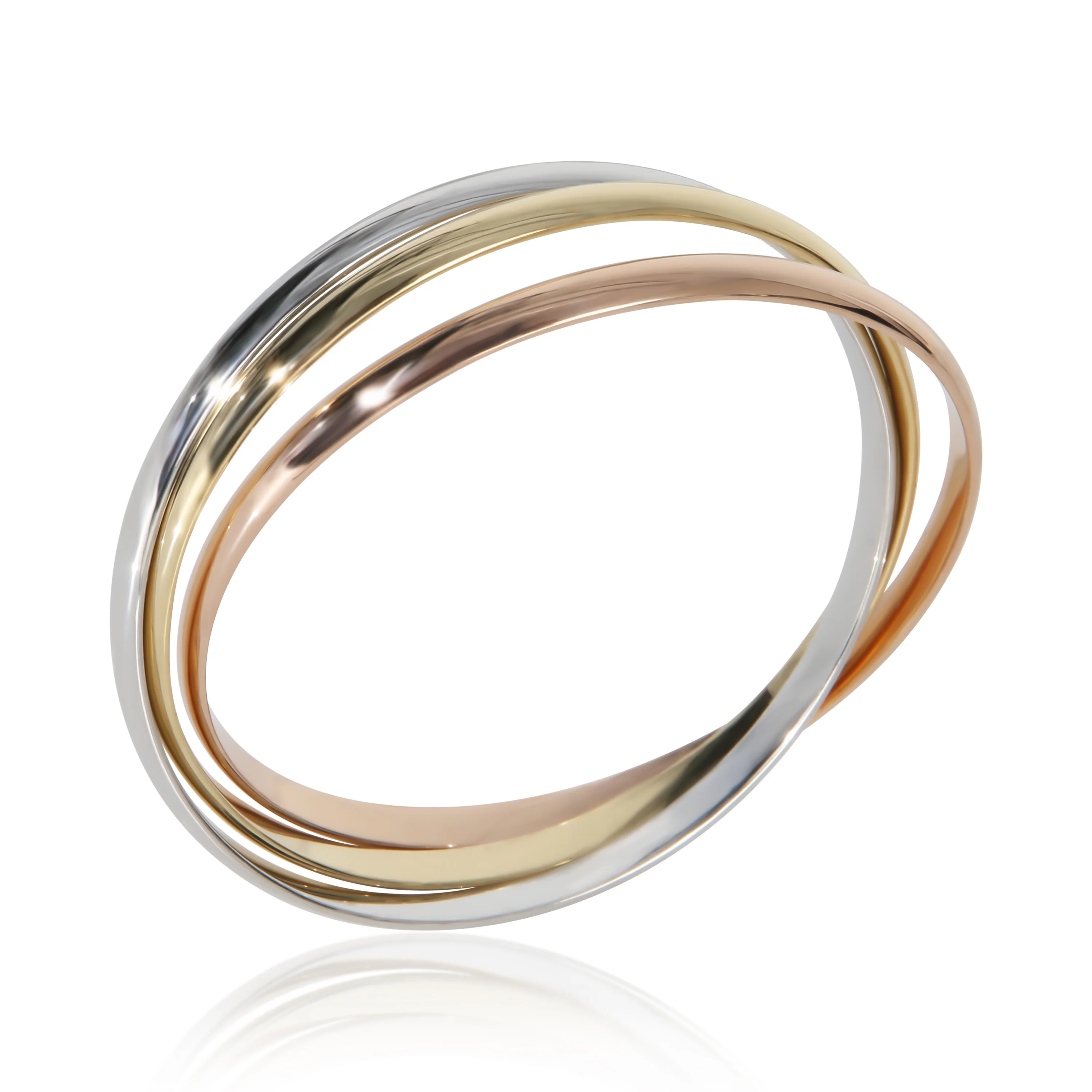 3-Tone Gold  Trinity Bracelet - Image 4