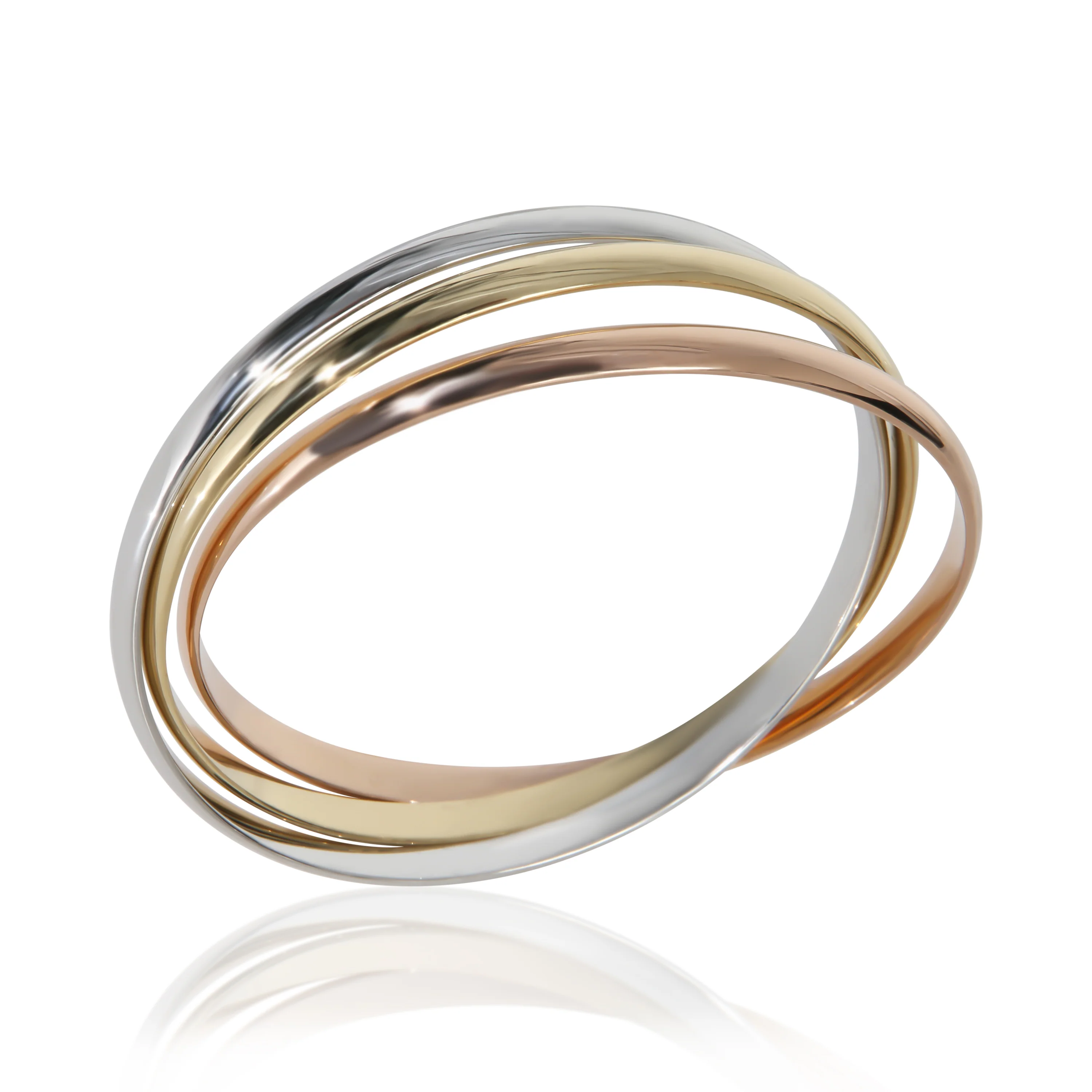 3-Tone Gold  Trinity Bracelet - Image 6