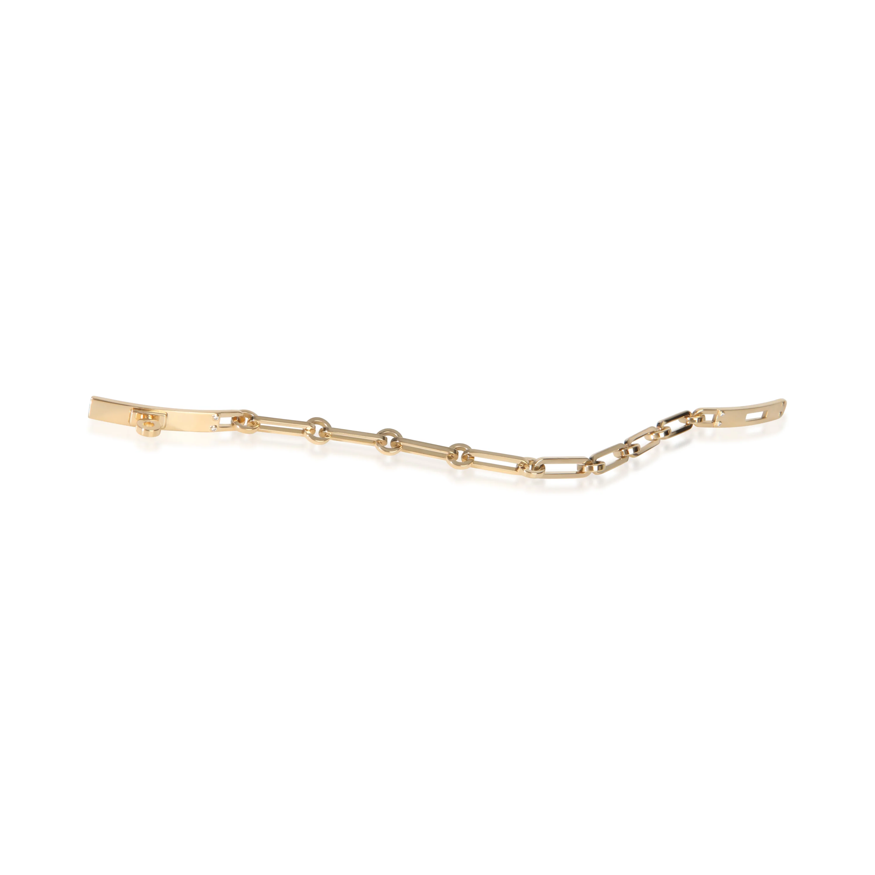 Yellow Gold Diamond Small Kelly Chaine Bracelet - Image 4