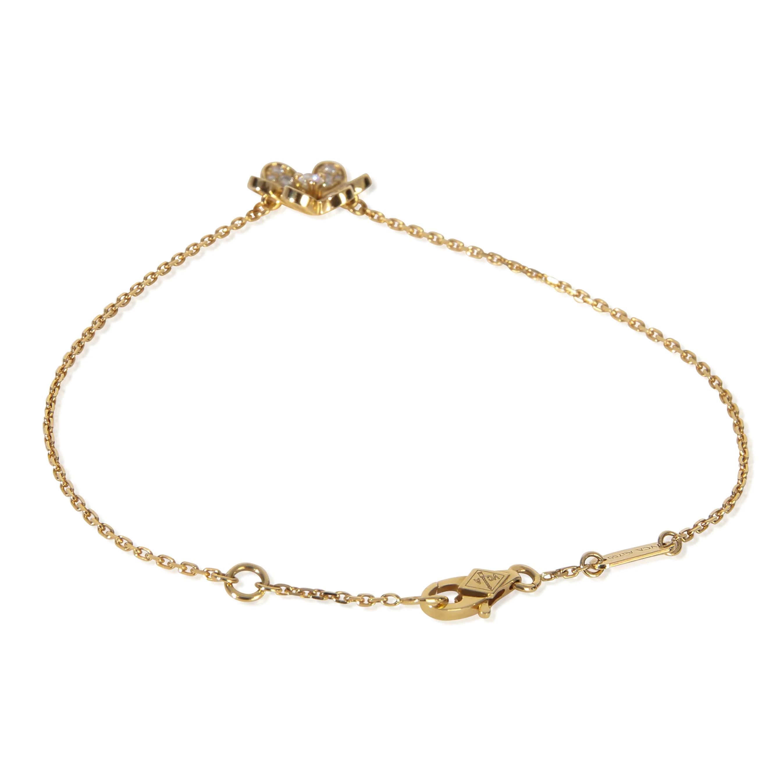 Yellow Gold Diamond Mini Frivole Bracelet - Image 3
