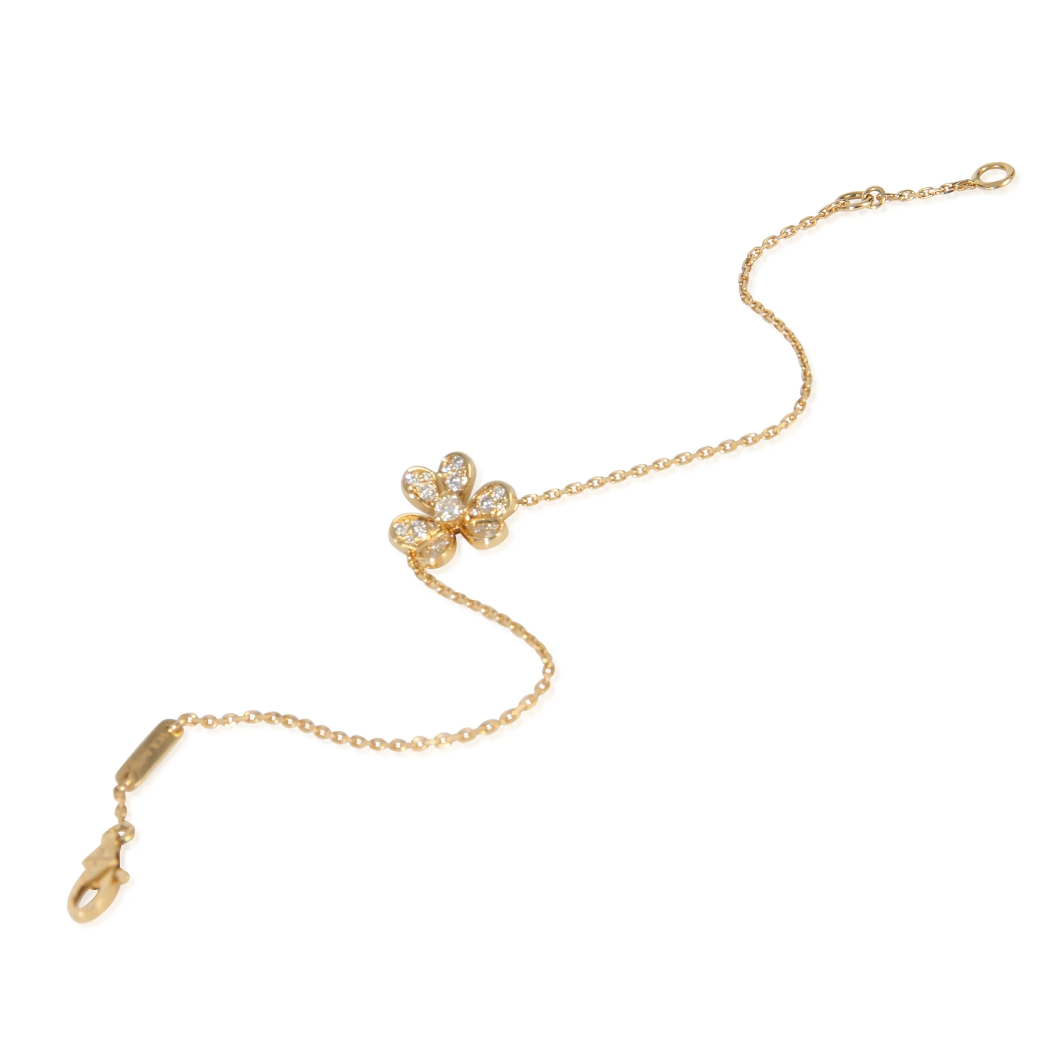 Yellow Gold Diamond Mini Frivole Bracelet - Image 4