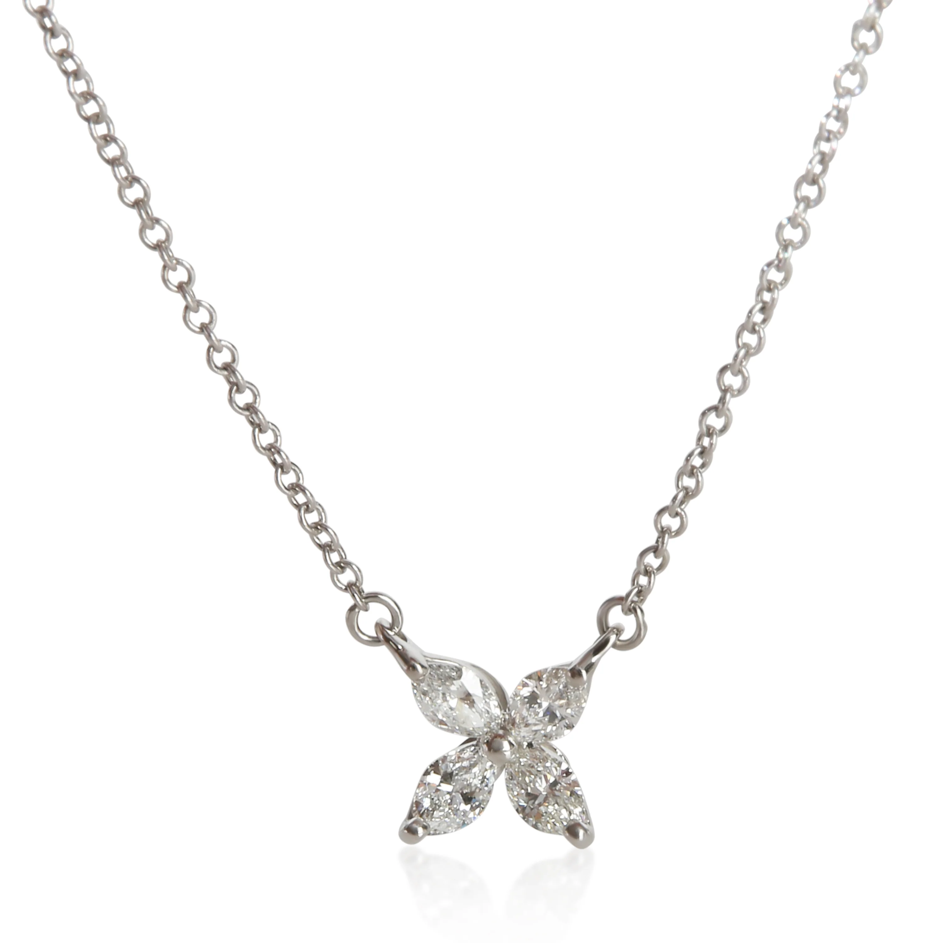 Platinum Diamond Small Model Victoria Pendant - Image 3