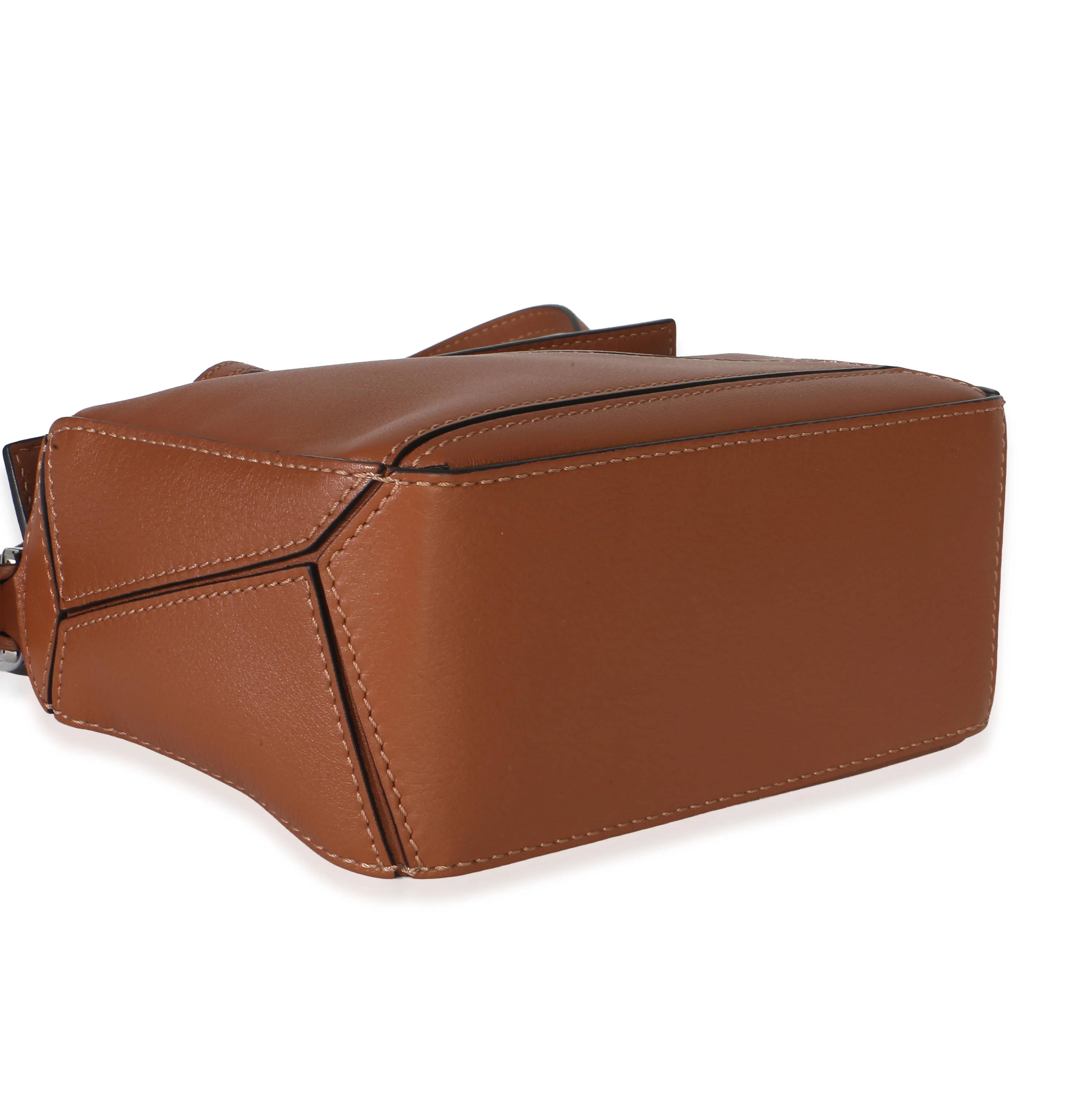 Tan Classic Calfskin Mini Puzzle Bag - Image 6