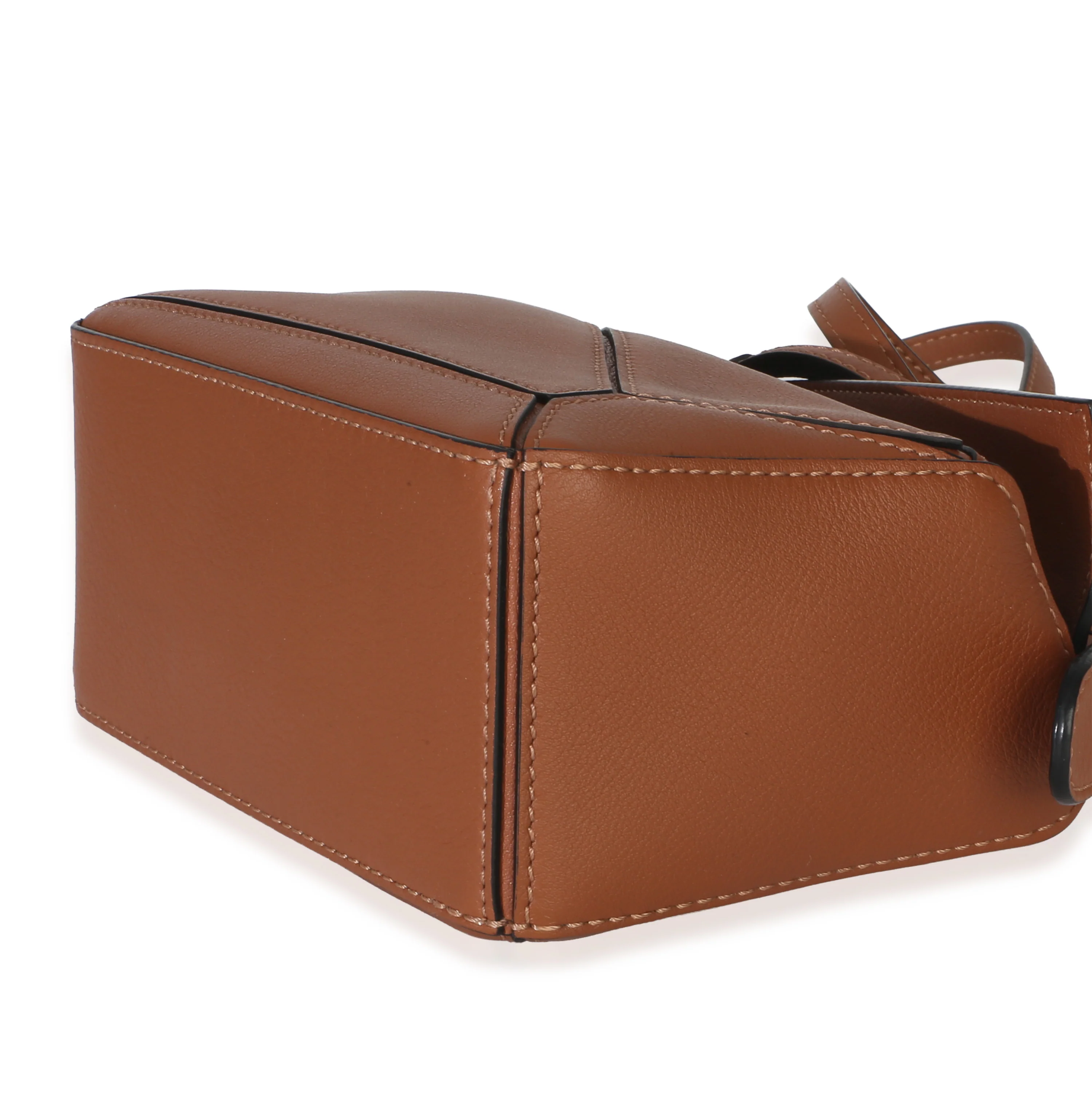 Tan Classic Calfskin Mini Puzzle Bag - Image 7