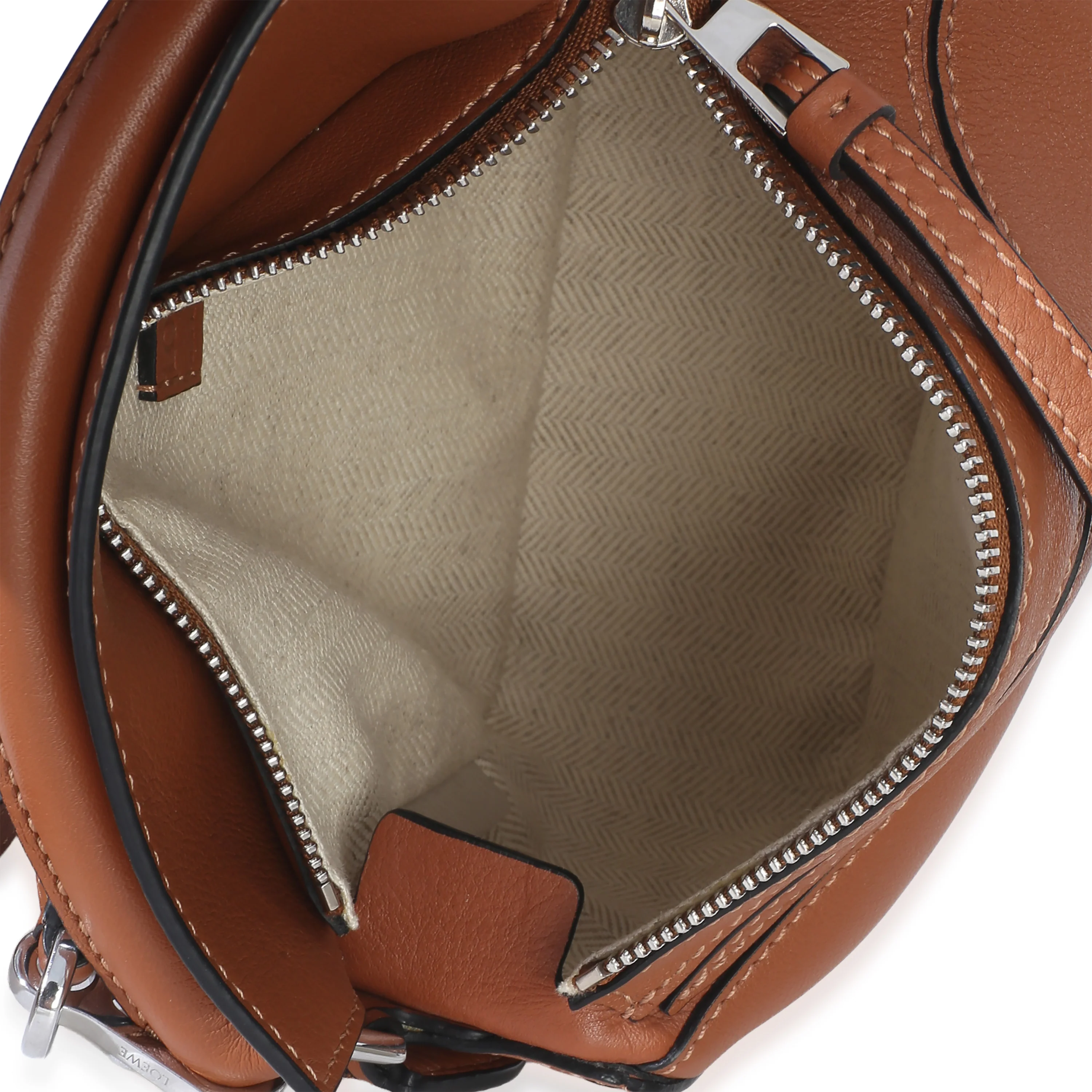 Tan Classic Calfskin Mini Puzzle Bag - Image 9