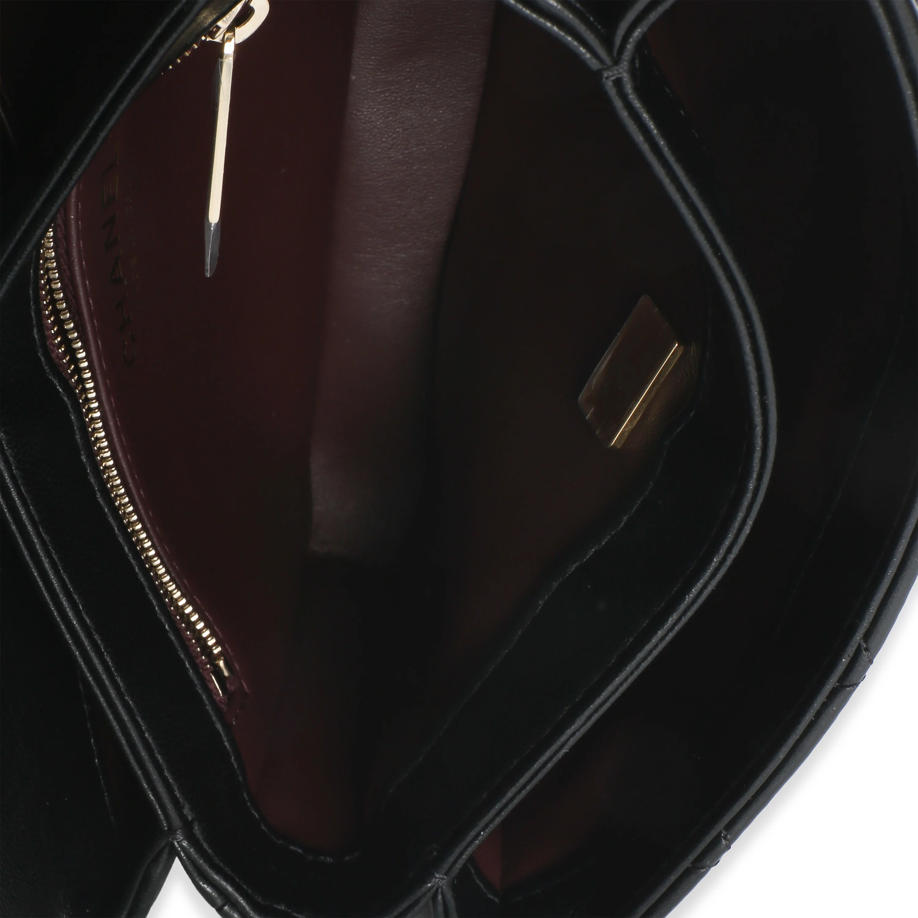 Black Quilted Lambskin Mini Trendy CC Top Handle - Image 9