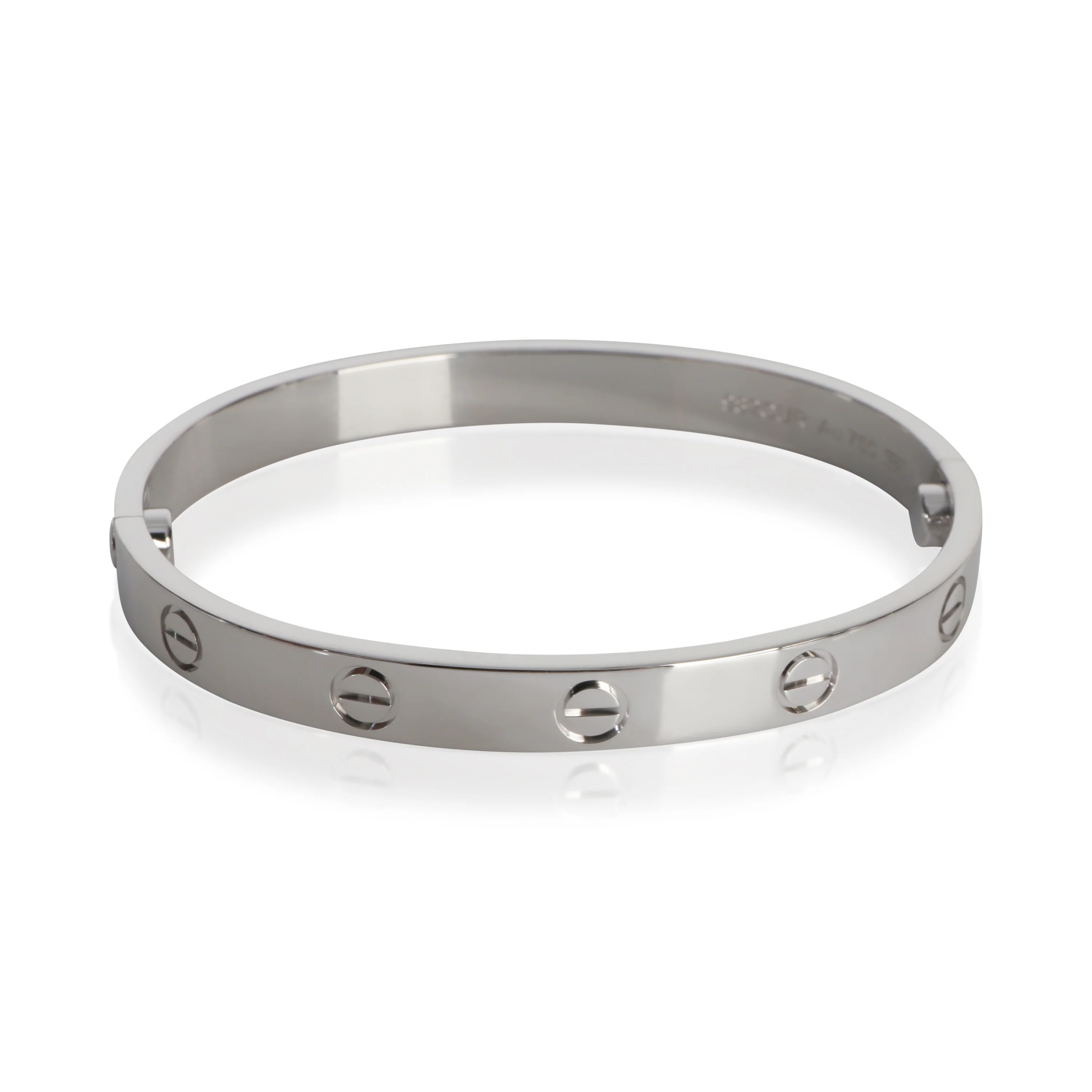 White Gold Love Bracelet - Image 3
