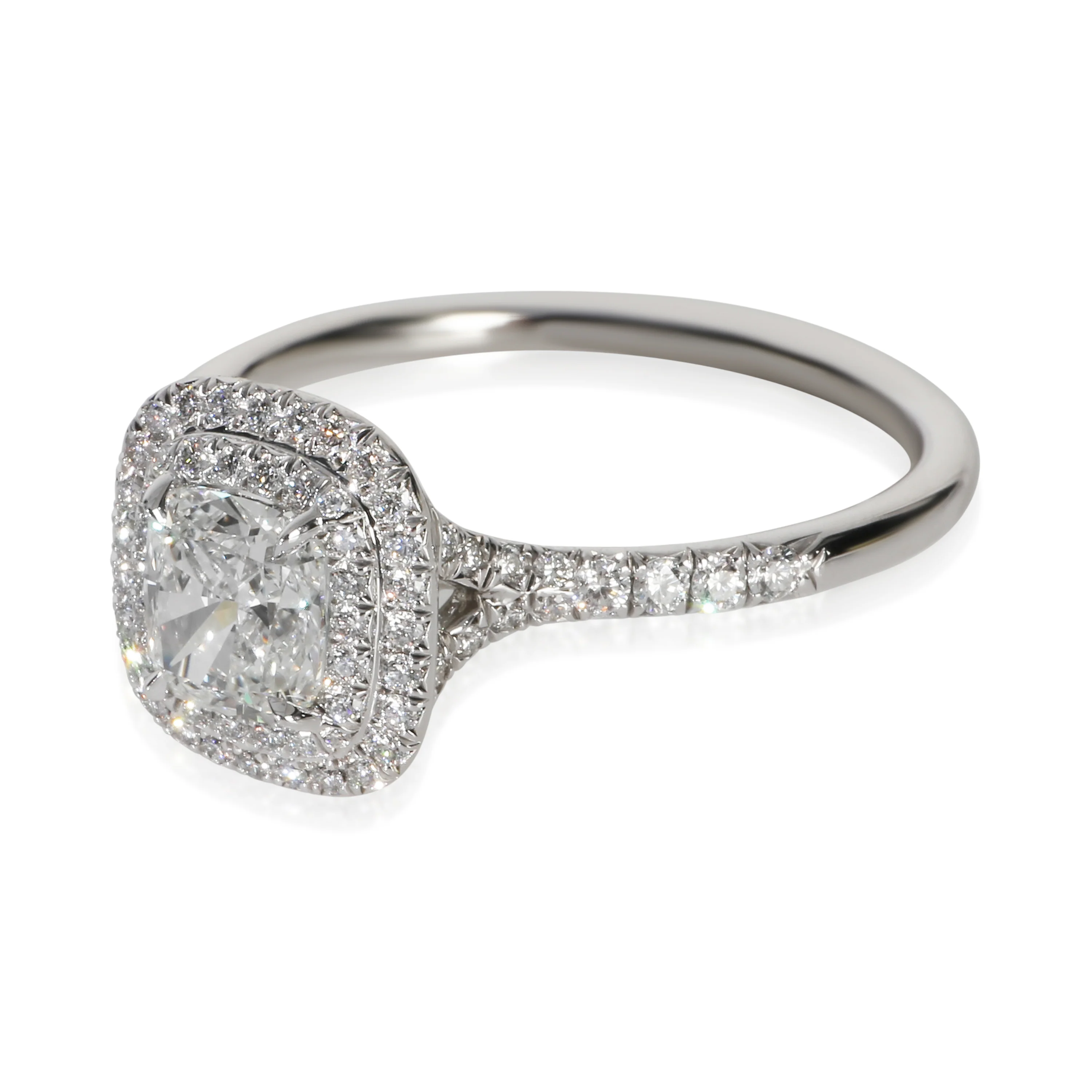 1.07 ct Cushion Diamond Soleste Double Halo Engagement Ring - Image 2