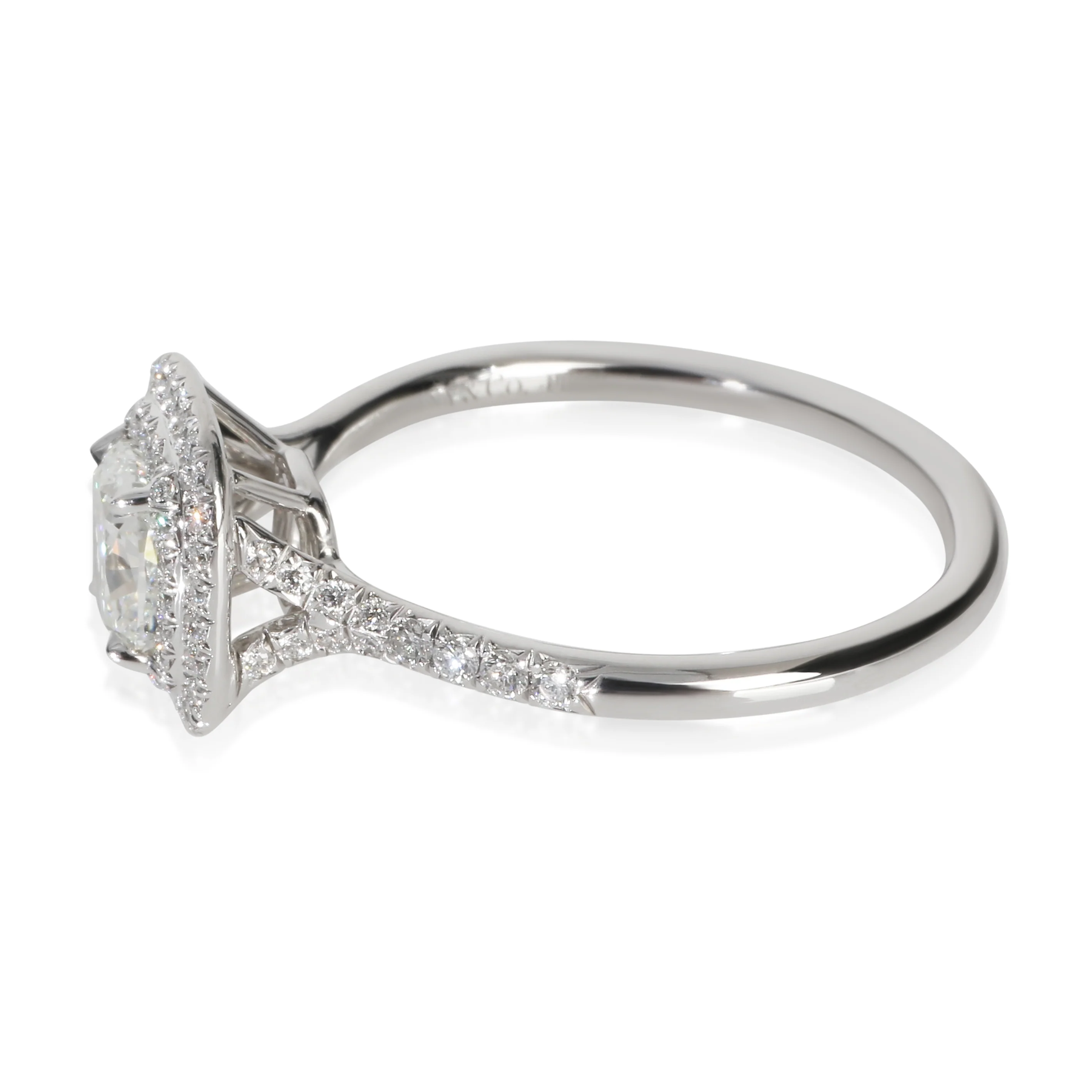 1.07 ct Cushion Diamond Soleste Double Halo Engagement Ring - Image 4