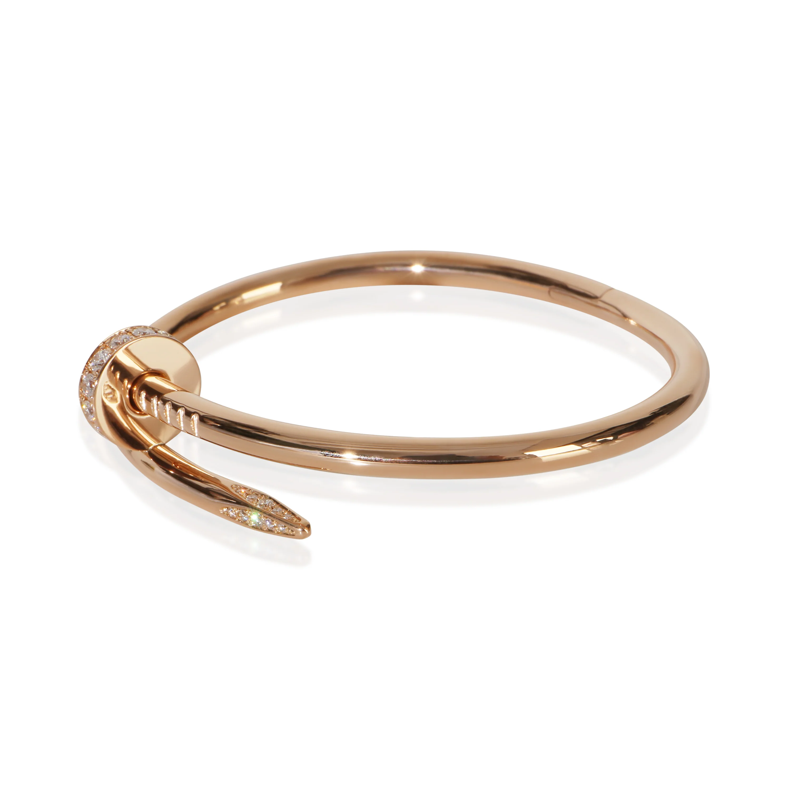 Rose Gold Diamond Juste Un Clou Bracelet - Image 2